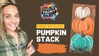 PUMPKIN STACK PAINTING TUTORIAL [upl. by Amory]