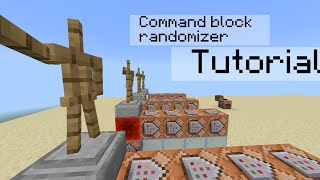 Making a Command block randomizer on Minecraft Bedrock [upl. by Monsour]