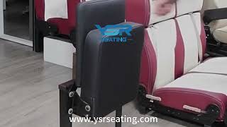 Self Rebound Folding Seat Simple Seat Train Flip Seat Folding Wholesale YSR Seats Driver Seat [upl. by Nisse]