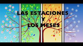 The MONTHS and SEASONS in SPANISH ESTACIONES Y MESES 🌒 🌓 🌔 PRONUNCIATION [upl. by Ot]