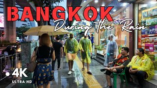 4K UHD Walking in the Rain in Downtown Bangkok  Asok and Nana Area in Rainy Season [upl. by Gimble]