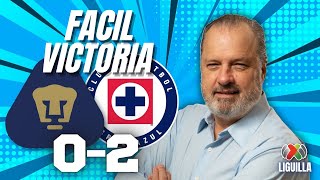 FÁCIL VICTORIA AZUL  Pumas UNAM vs Cruz Azul  Ida Cuartos de Final Torneo Clausura 2024 Liga MX [upl. by Shiroma]