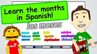 Months of the Year in Spanish  a Song [upl. by Drusus]