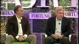 Harrison Ford and Peter Seligmann of Conservation International at Fortune Brainstorm Green 2013 [upl. by Tollmann939]