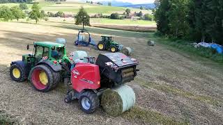 GPS und Heurundballenpressen 🇨🇭🌾 mit Pressbetrieb Schwegler [upl. by Sumerlin]