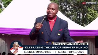 Nebster Muhikos Burial  Bishop JJ Gitahi Sermon [upl. by Eycats]