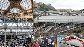 Edinburgh Waverley rail station Waverley rail station Scotland [upl. by Ennaehr]