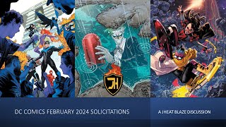 DC COMICS FEBRUARY 2024 SOLICITATIONS [upl. by Ebba]