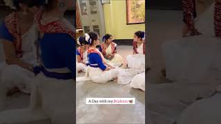 Rabindra Jayanti Programme at our Dance Academy 😍🤍🦋 trending youtubeshorts dance viral yt op 🌸 [upl. by Jehovah113]