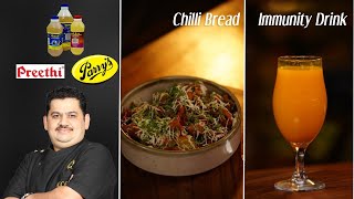 Venkatesh Bhat makes Chilli Bread amp Immunity Drink  evening snack n drink  tiffin\ lunch box ideas [upl. by Clementas754]