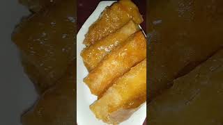 Banana Turon with caramelised sugar turon bananaturon lumpiangsaging sagingsaba viral fyp [upl. by Lanfri994]