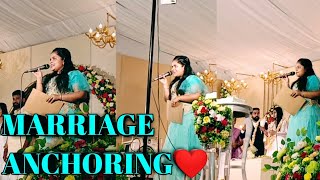 KERALA CHRISTIAN WEDDING ANCHORING IN MALAYALAM✨❤️anchoring trending viral shortvideo love [upl. by Knuth]