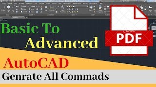 AutoCAD Commands In PDF Format  AutoCAD Tips and Tricks  ReoCAD [upl. by Aserahs855]