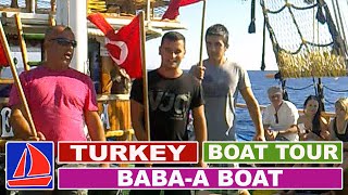 Анимация в Турции Аланья  Яхта тур Шоу  Турецкий гимн  BABA BOAT [upl. by Salangi]