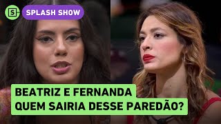 BBB 24 Fernanda sente PERSEGUIÇÃO de Beatriz e quer resolver no PAREDÃO [upl. by Elliven]