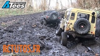 Defender D90 BOOM Racing Scale session  guests AXIAL Racing  RC SCALE CRAWLER  RCTutos 107 [upl. by Outhe238]