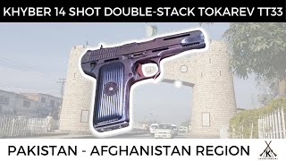 Khyber Made DoubleStack Tokarev TT33  762×25 14 Round  Darra Adam Khel FATAKPK Pakistan [upl. by O'Meara]