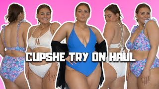 Midsize CUPSHE Swimwear Try On Haul  One Piece Bikini amp Coverups [upl. by Thetis44]