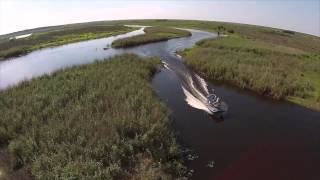 Alumitech Showboat 260 HP Promotional Airboat [upl. by Keely488]