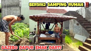 Bersih2 halaman rumah Emak Darti ‼️ Cocok untuk konten makan [upl. by Eenert]