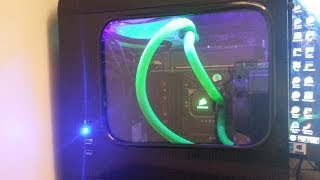 Corsair H80i UV Tube amp Reservoir Mod in Bitfenix Prodigy M [upl. by Adroj]