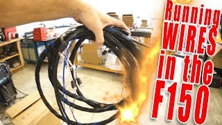 RUNNING WIRE IN THE F150  RCAs and speaker wire  AMPLIFIED 650 [upl. by Bluefield]