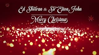 Ed Sheeran amp Elton John  Merry Christmas LYRICS catalàenglishespañol [upl. by Aihsoj]