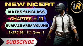 Maths 9 class  Chapter 11 exercise 111  question 3  Volume surface area  Cbse  Ncert [upl. by Ayoral]