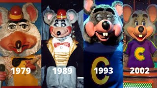 Evolution of Chuck E Cheese  Chuck E Cheese Character History [upl. by Ynohtnaluap]