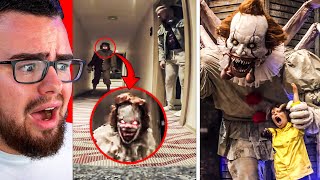 Reacting To SCARY PENNYWISE Tik Tok Videos [upl. by Gurias774]