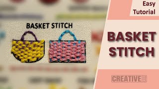 BASKET STITCH Basics  A Quick Guide for Beginners  Creative Seed [upl. by Kannan834]