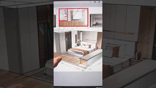 Converting 2d floor plan into 3d Sketch on ipad architectureeducation sketch ipad interiordesign [upl. by Liz]