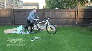 MUDDYFOX Electric Avenue Hybrid Bike Unboxing and building it up A Easy Job [upl. by Erida]