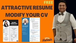 3 Free Resume Templates For Freshers Resume Format CV Template Word DOWNLOAD FREE shorts [upl. by Poore]