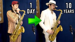 1 Day vs 10 Years of Playing Sax 🎷 [upl. by Munson169]