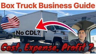 Box Truck Business Guide  How To Start Box Truck Business in USA non CDL Truck Business [upl. by Otrebron]