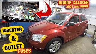 Dodge caliber 2007 power socket fuse and inverter fuse location [upl. by Alracal]