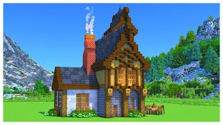 Minecraft How To Build a Simple Medieval House  Tutorial [upl. by Wade557]