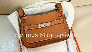 Hermes Mini Jypsiere Gold Unboxing  New Hermes Bag in 2023 [upl. by Tatianas356]