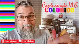 COMO CAPTURAR FITAS VHS EM COLORIDO USANDO A PLACA EASYCAP E OBS  Ideal Mídia Produções [upl. by Nosnirb]