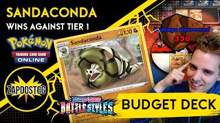 Sandaconda Deck  BEST BUDGET DECK EVER OHKOs VMAX Cards on TCGO Pokemon TCG [upl. by Eisaj276]