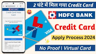 HDFC Bank Credit Card Apply Online  How To Apply Hdfc Credit Card Online [upl. by Lesko]