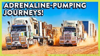 Road Trains In Action Adrenaline Pumping Outback Trucking Journeys [upl. by Adaner227]