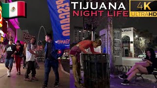 Walking In Tijuana at Night  Downtown 2024 [upl. by Aiet]