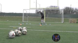 10 Cone Drill  Goalkeeper Technical Warm Up [upl. by Henke]