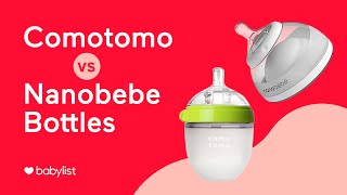 Comotomo vs Nanobebe  Best Bottles for Breastfed Babies  Babylist [upl. by Navanod]