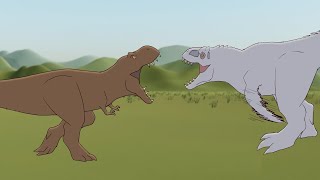 Indominus Rex vs TRex   Jurassic World Animation [upl. by Shaughnessy]