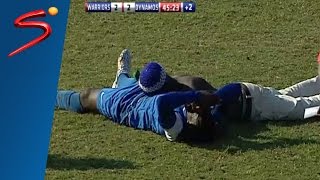 Strange pitch invasion in Zambian Premier League [upl. by Hulbig994]