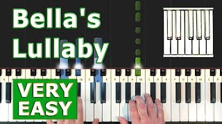 Bellas Lullaby  Piano Tutorial VERY EASY  Twilight  Sheet Music Synthesia [upl. by Eissirhc]