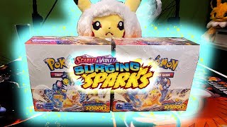 Amazing hit rates in Surging Sparks Boxes [upl. by Lapides]